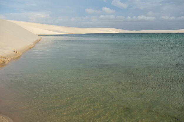 Foto parque nacional dos lençóis maranhenses brasil destino turístico do paraíso das dunas e lagoas