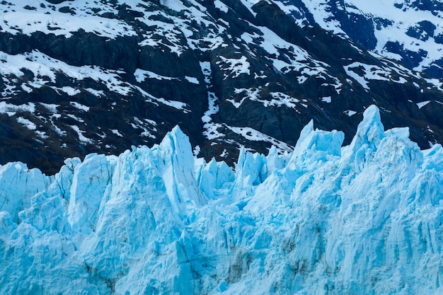 Foto parque nacional de glacier bay, alaska, ee.uu., patrimonio natural de la humanidad