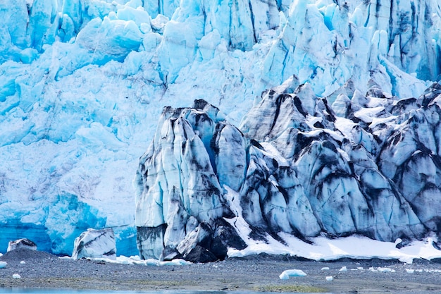 Foto parque nacional de glacier bay, alaska, ee.uu., patrimonio natural de la humanidad