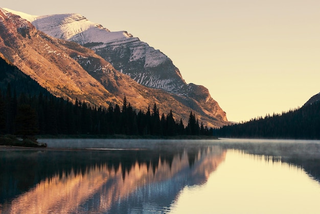 Parque nacional glacier, montana, eua