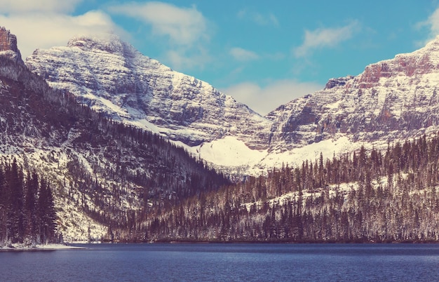 Parque Nacional Glacier, Montana. Invierno.