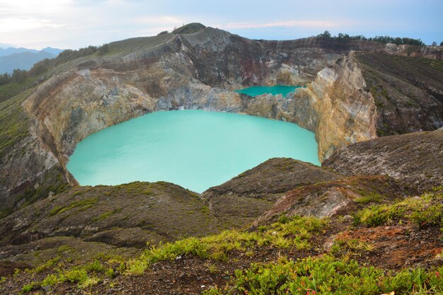 Foto el parque nacional de kelimutu, indonesia