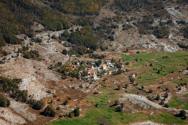 Parque Nacional Lovchen. Vista desde la montaña.