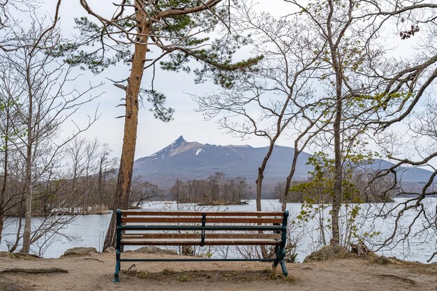 Parque Nacional Onuma Quasi Paisagem de dia ensolarado Hokkaido Japão.