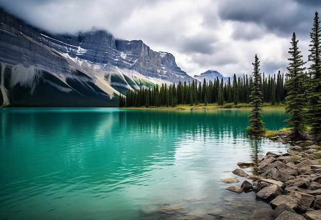 Parque Nacional Reflexivo Tranquilidade Lago Briesen Banff