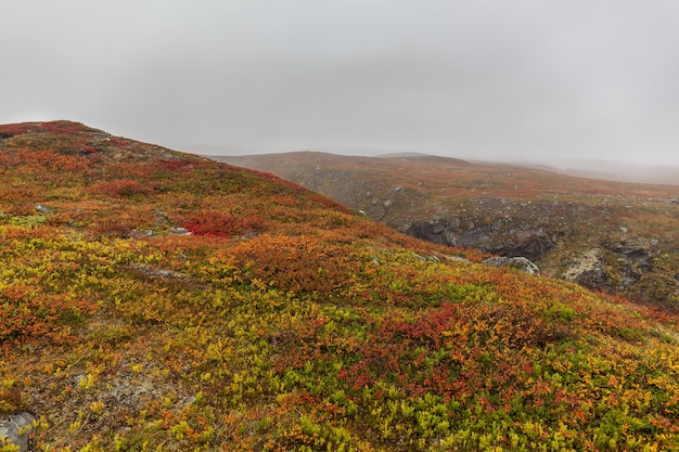 Parque Nacional Sarek na Lapônia visto do céu