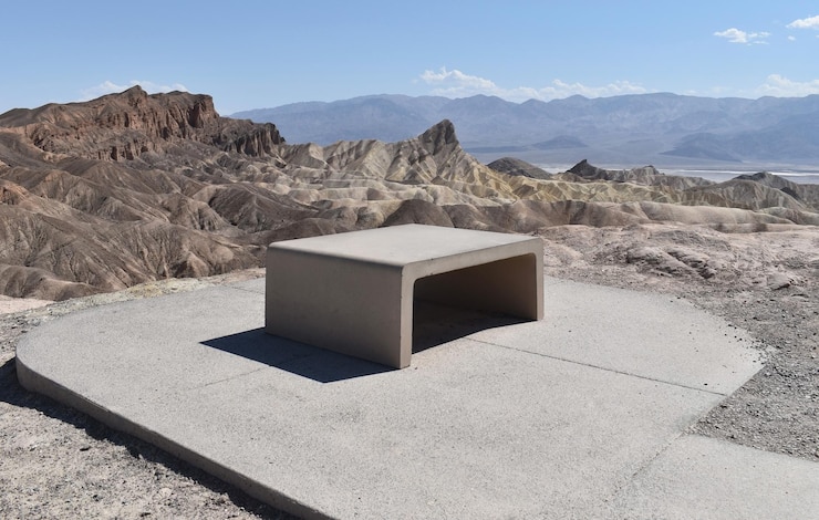 Foto el parque nacional del valle de la muerte de zabriskie point, california, estados unidos