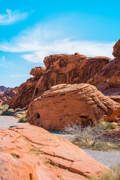 Parque nacional valley of fire em nevada