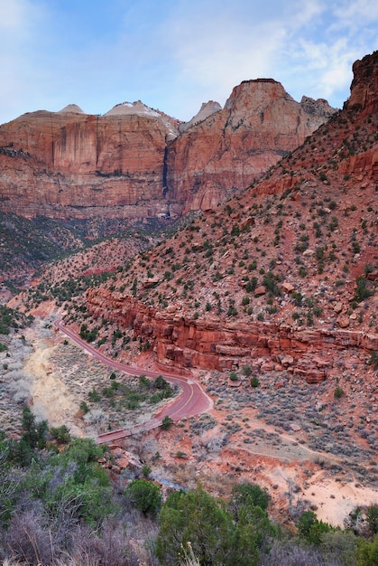 Parque Nacional Zion con rocas rojas