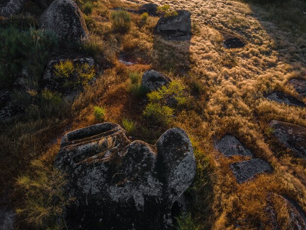 Parque Natural de Barruecos, las tumbas son restos arqueológicos del siglo IV dC aproximadamente.