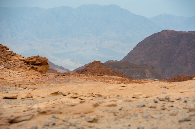 Foto parque natural de timna en el desierto del sur de israel.