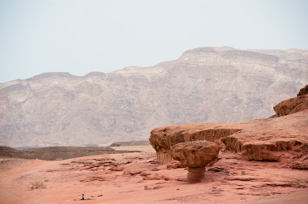 Parque natural timna no deserto do sul de israel.