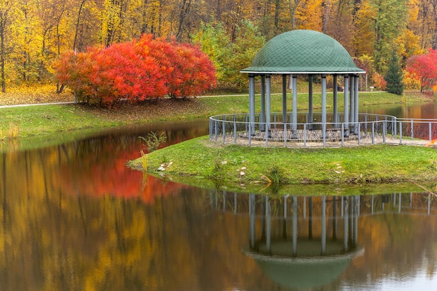 Parque otoño naturaleza panorama paisaje jardín colorido temporada de árboles humor otoñal