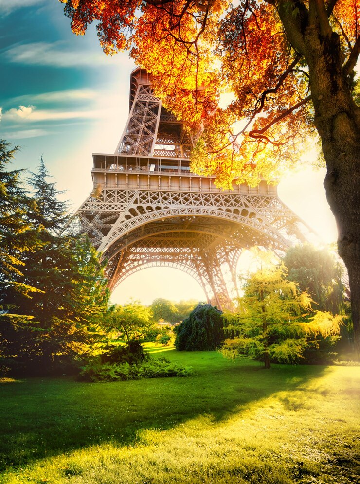 Foto parque de otoño en parís