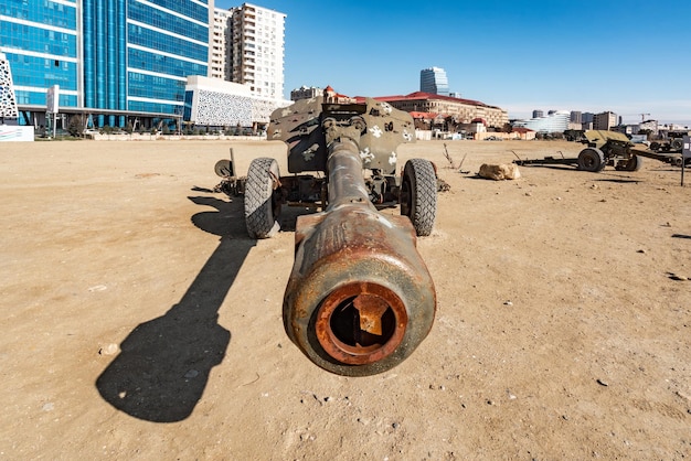 Parque de trofeos militares en la ciudad de Bakú, Azerbaiyán