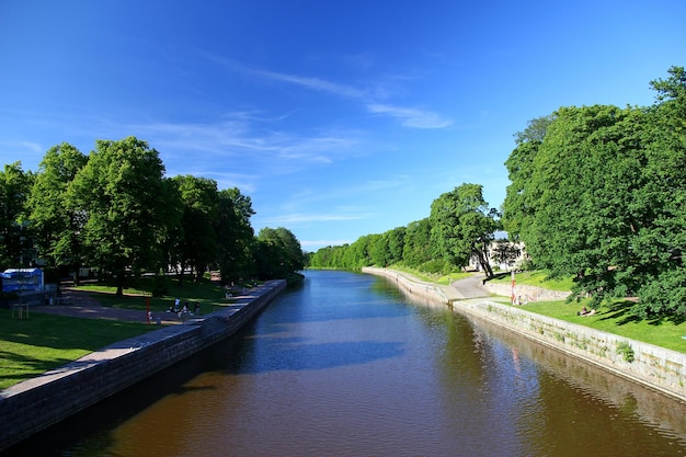 El parque en Turku Finlandia