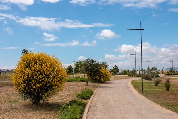 Parque urbano en la ciudad de faro.