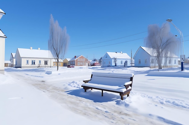 Parques urbanos nevados