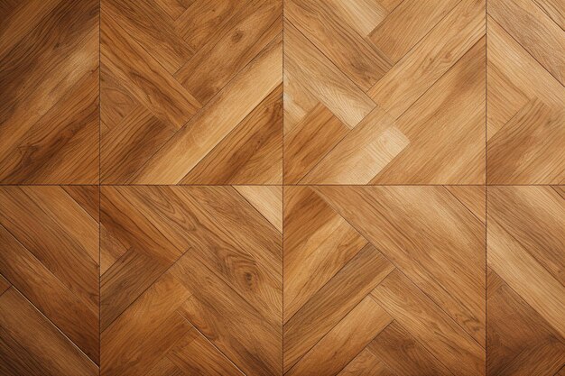 Parquet de patrón cuadrado en interiores vista superior