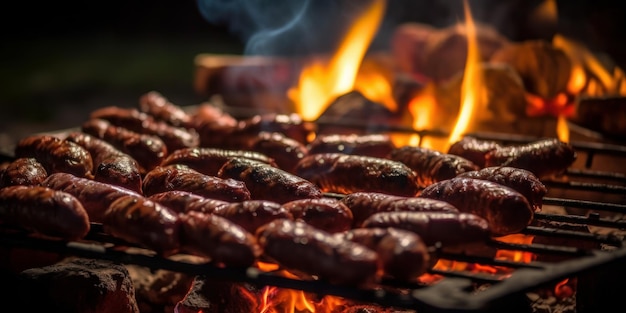 Parrilla de una cocina de un restaurante argentino