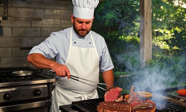 La parrilla de un filete perfecto