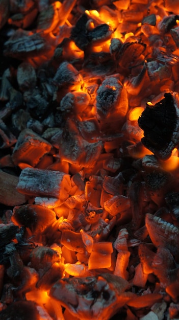 Parrilla de fuego de llama de barbacoa de carbón