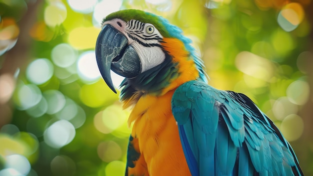 Parrot closeup AI gerativo