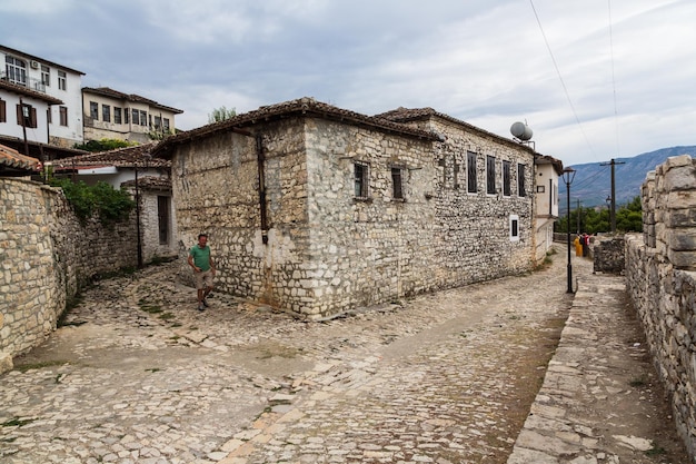 Parte del castillo de Berat en Albania