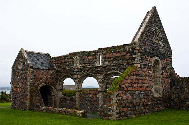 Parte da Antiga Abadia na Ilha de Iona, Escócia