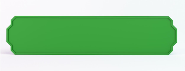 Parte dianteira da bandeira do Ramadã isolada no fundo branco