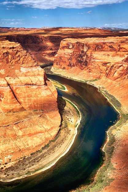 Parte de Horse Shoe Bend en Utah, EE.