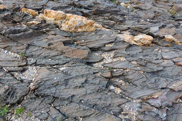 Parte de la roca de cerca. Fondo de la naturaleza.