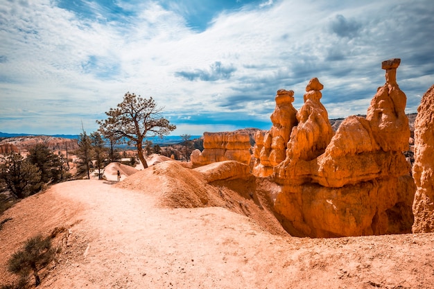 Parte superior del sendero Queens Garden Trail en el Parque Nacional Bryce, Utah. Estados Unidos