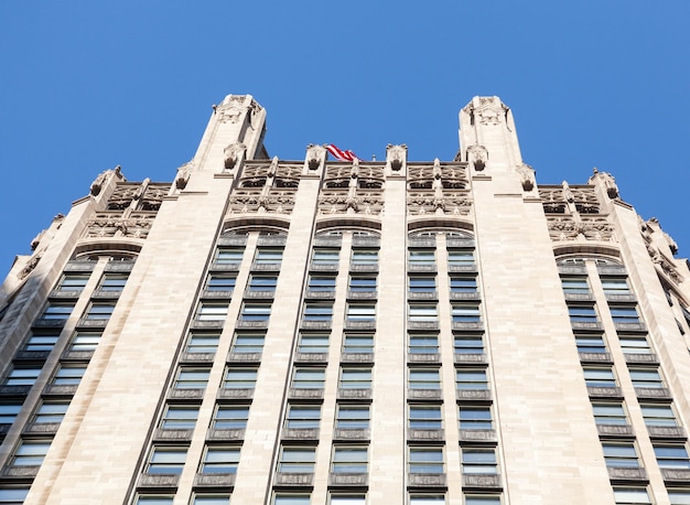 Foto parte superior de la torre chicago tribune