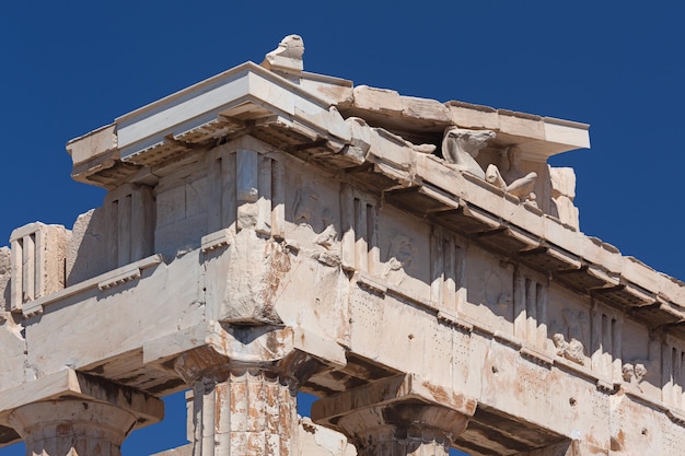 Partenón en la Acrópolis de Atenas, Grecia