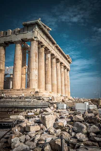 Partenón en la Acrópolis de Atenas Grecia