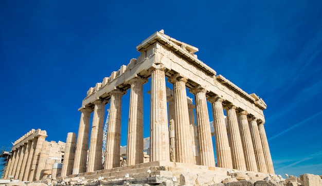 Foto partenon na acrópole em atenas, grécia