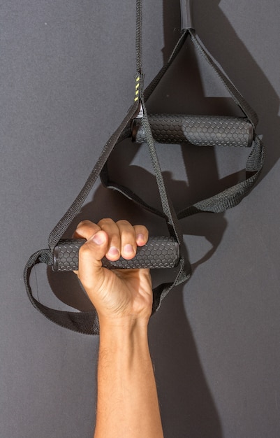 Foto partes do sistema de treinamento trx