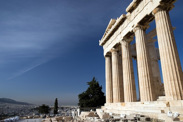 Parthenon auf der Akropolis in Athen Griechenland