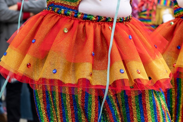 Participantes del festival del desfile de carnaval