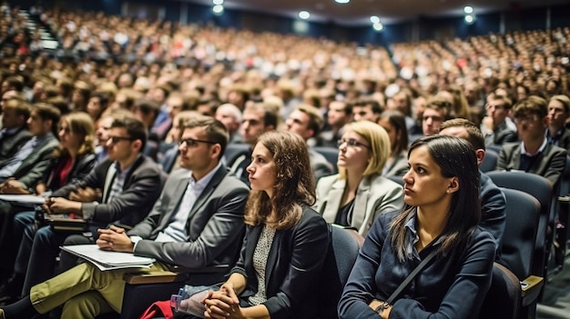 Participantes en la sala de conferencias IA generativa