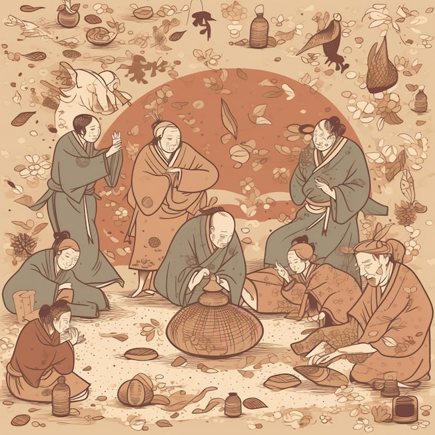 Foto participar da tradicional cerimônia japonesa de lançamento de feijões para afastar os maus espíritos