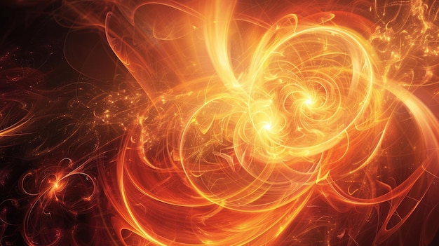 Particula azul de imagen abstracta con diseño de estilo de fantasía enérgico AIG53
