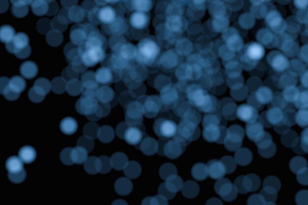 Foto partículas flutuantes de luz na renderização 3d de fundo preto