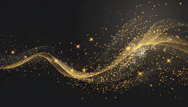 Las partículas de oro son el poder de la luz.
