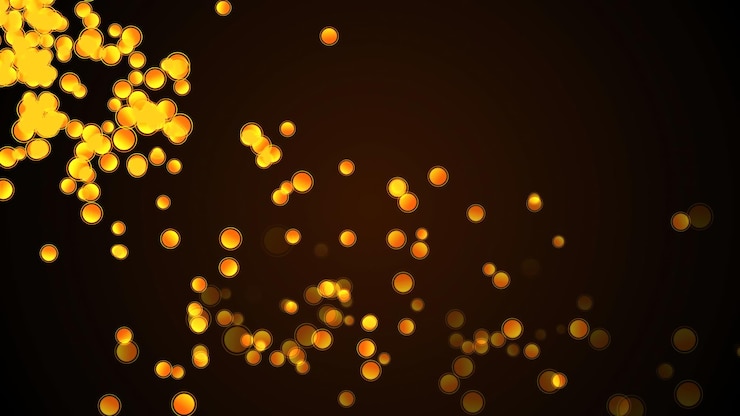Foto las partículas de oro son rechazadas por el suelo.