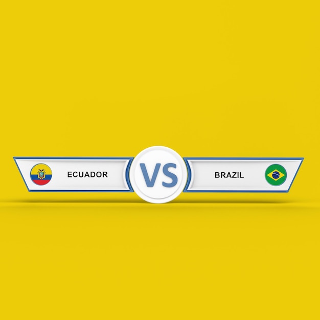 Partido Ecuador VS Brasil