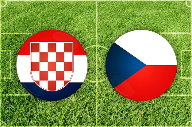 Partido de fútbol croacia vs república checa