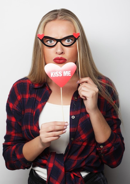 Party-BildJunge Frau mit einer Party-Brille