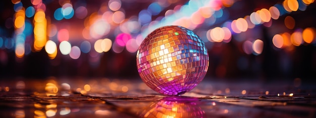 Foto party-lichter und disco-kugel